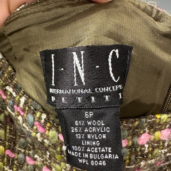 INC International Concepts Tweed Flounce Skirt – Size 6P - Picture 6 of 6